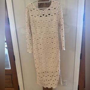 Cara Cara ivory crochet dress. Medium. Worn once
